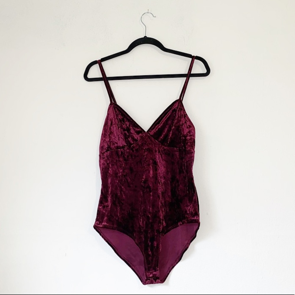 Charlotte Russe Velvet Bodysuit!